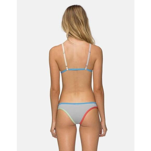 Tavik Jett Triangle Swim Top Color Blocked Sand XS - Picture 2 of 6